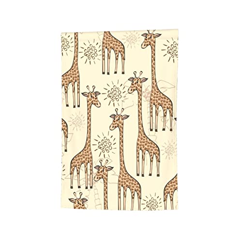 Drapeau de jardin extérieur girafes déco balcon double face - 7