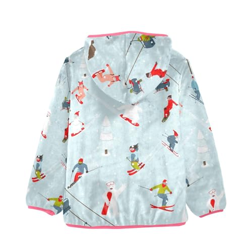 OTVEE Winter Ski Kids Hoodie Jacket Fall Spring Full Zip Warm Outwear Coat2