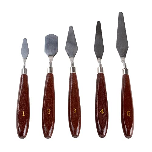 Kit 5 Mini Espátulas Decorativas Para Confeitar Finalizar Rechear Decorar Bolos E Tortas