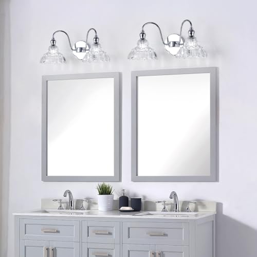TLOLGT Chrome 2-Light Wall Sconces Bathroom Vanity Light Light Fixtures Modern Vanity Lighting Fixtures Wall Light for Bedroom Living Room Bathroom by TLOLGT - Image 8