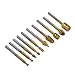 Produktbild 10 Stück Hartmetall Frässtifte Set, 3mm Schaft Holzfräser für Bohrmaschine Raspel Set für Dremel Fräser, Metall Holz Holzbearbeitung Bohren Polieren Carving Gravur Werkzeug Bohrer Satz
