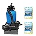 Produktbild well2wellness Pool Sandfilteranlage Poolfilter TOP 400 für Aufstellbecken und Pools bis 50 m³ Plus 2 x 350g Fibalon Pool