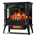 ZAFRO 23 inch Freestanding Electric Fireplace Stove | Thermostat Control, Low Noise, 5100 BTU, Overheat Protection, for Indoor Use