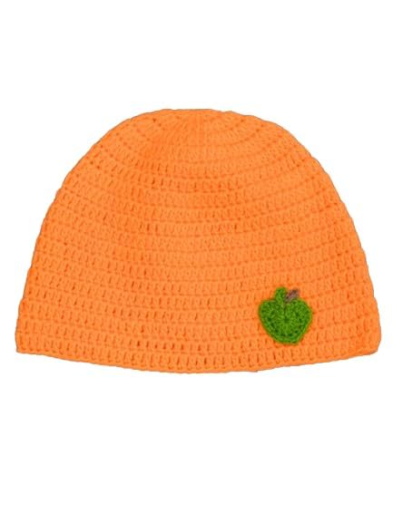 Image of Handmade Knitted Self Design Woolen Beanie Cap for Kids - White & Red 6-12 M | Winter Cap for Baby | FUNCAP56-6-12 M