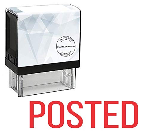 StampExpression - Posted Office Self Inking Rubber Stamp - Red Ink (A-5361)