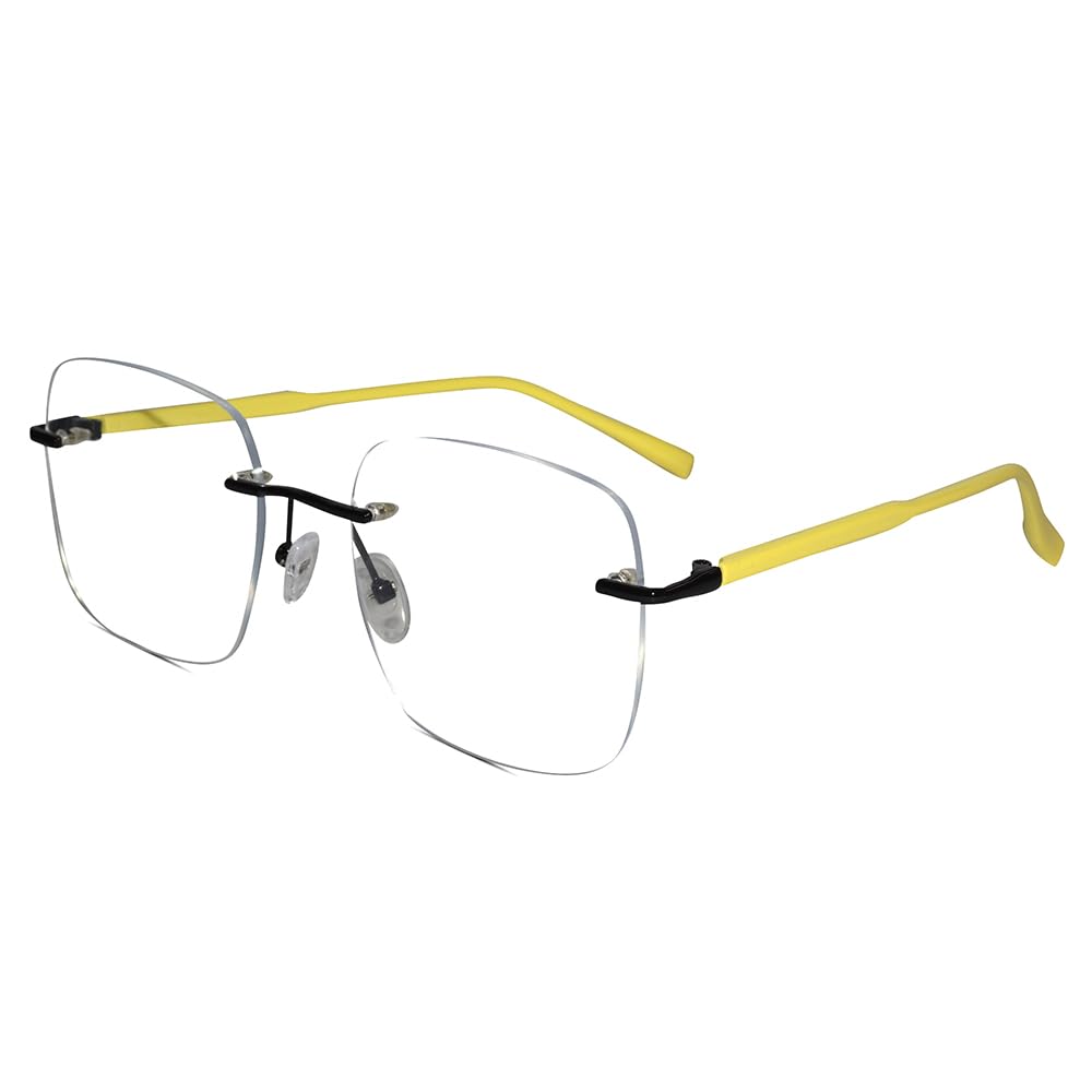 LensKandy Frameless Rectangular Computer Glasses for Eye Protection | Silver | 21092 (B0D4QYGFBD) Amazon Price History, Amazon Price Tracker