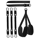 Bandas de Resistencia, 225 LB de Bandas de Asistencia de pulgón de Servicio Pesado y Ajustable con pie de Tela y Rodilla, Accesorios de Fitness para el hogar, Gimnasia