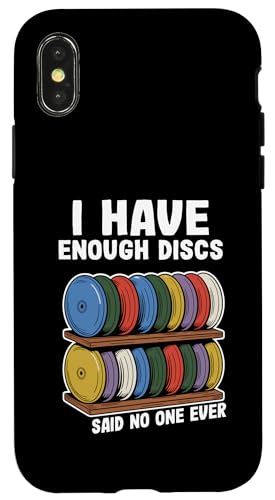 Funny Disc Gof Men I Have Enough Discs�B �X�}�z�P�[�X iPhone X/XS �p