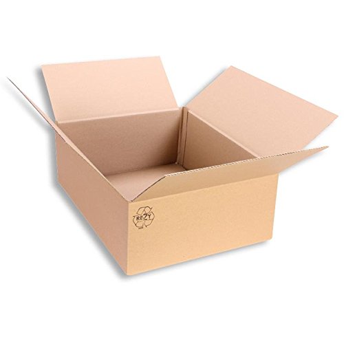 Lot de 25 cartons pliables 400 x 300 x 150 mm