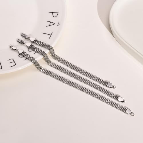 18K gold mesh bracelet for women's fashionable tennis bracelet with simple design and elegance, as a gift for women4