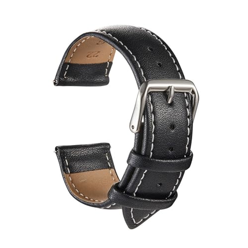 XILILHC �{�v���v�o���h 18mm 20mm 22mm 24mm ���v�u���X���b�g(Black White Line,20mm)