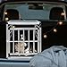 Hundebox Auto, 60x70x67.5cm Hundetransportbox Aluminium für Hunde Katzen, Groß Hundebox mit Sicherheitsverschluss, leicht und stabil (60x70x67.5cm)