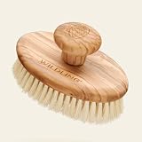WILDLING Aura Sweeper | Artisan Crafted Dry Body Brush | Stimulates Lymph Flow + Boosts Circulation | Plant-Based Agave Fibers + Olive Wood Handle