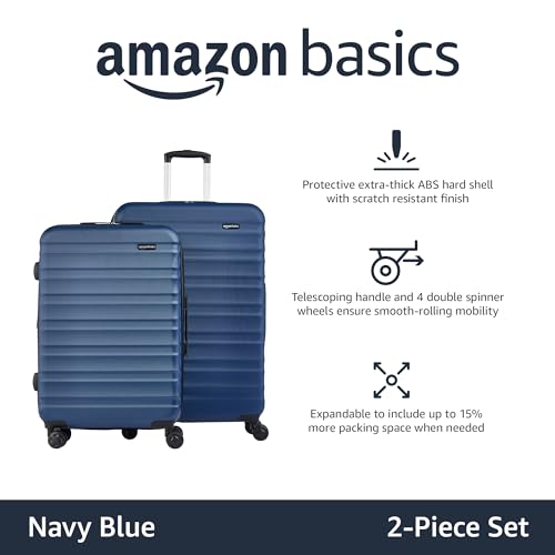 Amazon Basics 2-Piece Set Hardside Spinner