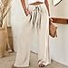 Akklian Wide Leg Palazzo Pants Womens Summer High Waist Flowy Loose Casual Trousers Fashion Beach Travel Vacation Outfits Beige