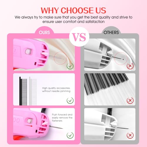 Image of Stitchy Mini Stitch Gun -Tagging Gun for Clothing - Handheld Stitch Gun for Clothes - Comes with 1500 Black & 1500 White Fasteners, 2 Fine Needles - Tag Gun for Clothes - Quick Clothing Fixer