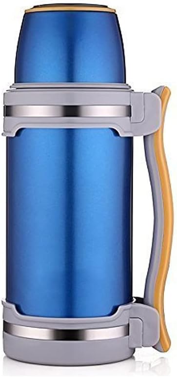 WPYYI 2L Stainless Steel Insulated Vacuum Flask Work Travel Camping Sport Kettle,Vacuum Insulated Beverage Bottle,Insulated Cup Mug (Color : Blue)