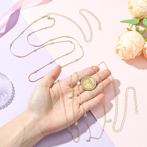 LiQunSweet 2 Pcs Imitation Pearl Tassel Chain Belts Waist Belly Body Chain Belt Body Accessories Jewelry for Women Dresses Jeans Decoration4