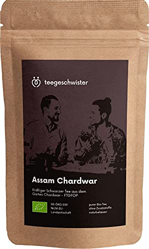 teegeschwister® | BIO Schwarzer Tee Assam FTGFOP | vollmundiger Schwarztee aus dem Garten Chardwar | 100g Cover