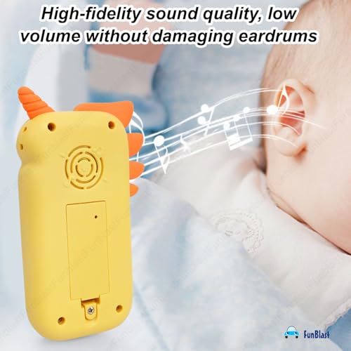 Image of FunBlast Cartoon Musical Mobile Phone for Kids, Mobile with Light & Sound Toys for Babies | Educational Toys for Kids 3+ Years /Boys /Girls-1 Unit (Yellow)