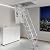 Ceiling Mount Attic Ladder?Retractable Attic Ladder Ceiling Pull Down System?Hidden Mount Attic Extension Stairs for Garage?660-Pound Load Capacity