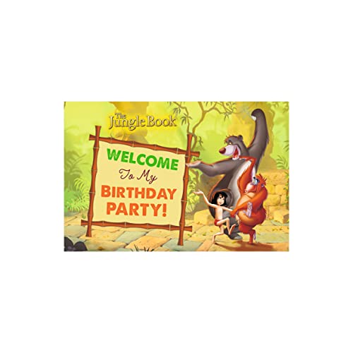 Image of PRETTY UR PARTY The Jungle Book Party Decorations Kit-80 Pcs Includes Banner,Balloons,Thank You,Centerpiece,Danglers,Jungle Book Party Supplies,Mowgli Birthday Decor,Bday Banner For Girls Boys Kids
