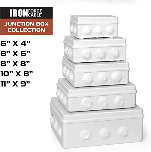 2 Pack Of Outdoor Electrical Junction Boxes - 6 X 4 Inch Dustproof Waterproof Plastic Box Universal Durable Electrical Project Enclosures #TOP4