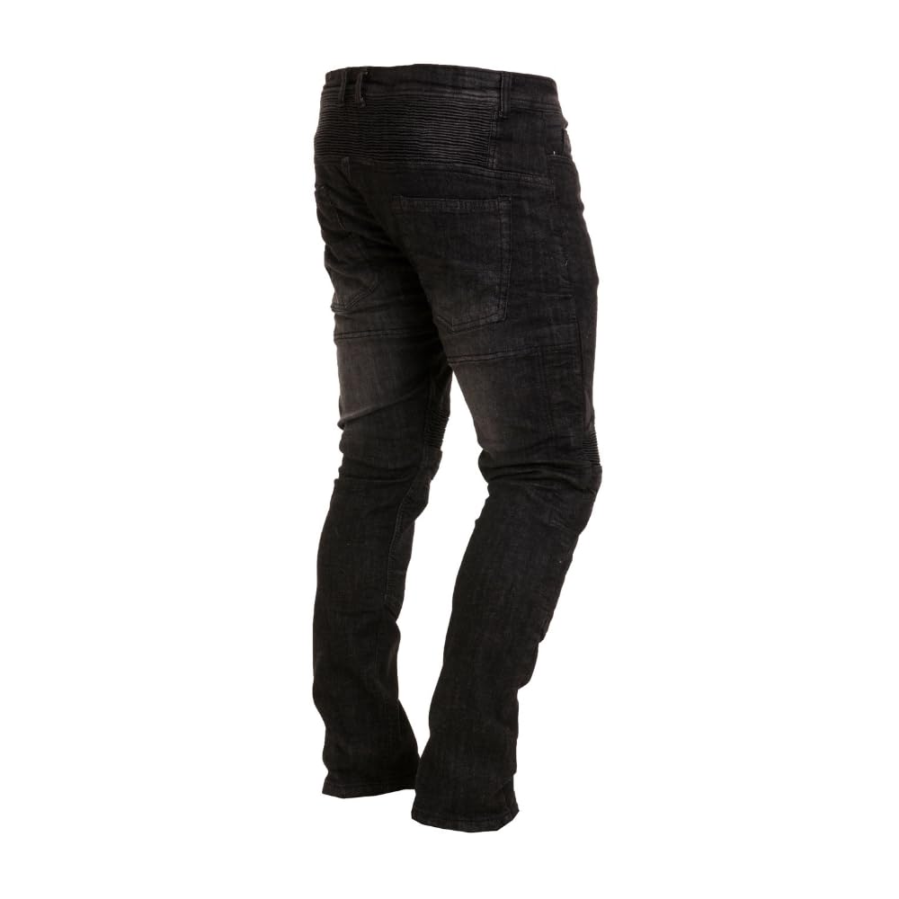 Jeans da Moto da Uomo Fodera Protettiva in aramide, Pantaloni in Denim da Moto con Protezioni Rimovibili, Pantaloni da Motociclista per Uomo