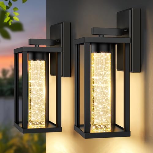 Brightever 2-Pack Outdoor Wall Lights Fixture, Exterior Waterproo...
