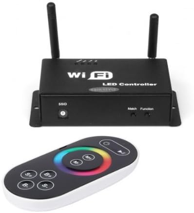 New LW - 11 WIFI WLAN LED RGB STRIPS CONTROLLER with Remote Control for Smart Phone-Ios Android System *Black *