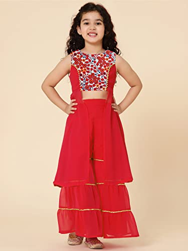 Image of A.T.U.N. (ALL THINGS UBER NICE) Girls Sharara Set