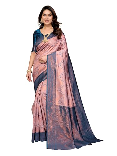 Image of Avantika Fashion Women's Kanjivaram Style Soft Silk Banarasi Sarees With Blouse Piece For Women