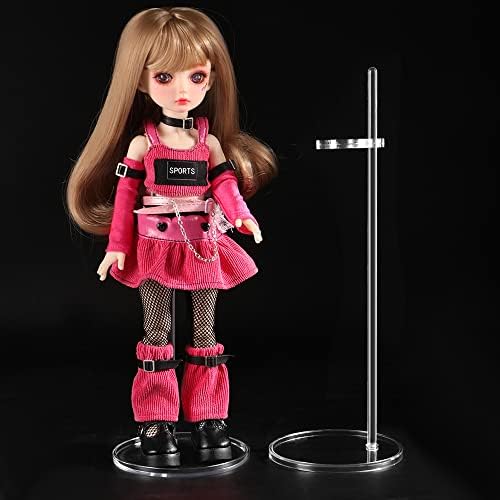 Image of UCanaan 5 Pcs Doll Stands Kids Toys Accessories for 11.8 Inch Dolls Display Holder Suitable for 11''-13'' Dolls Transparent Stent Stand