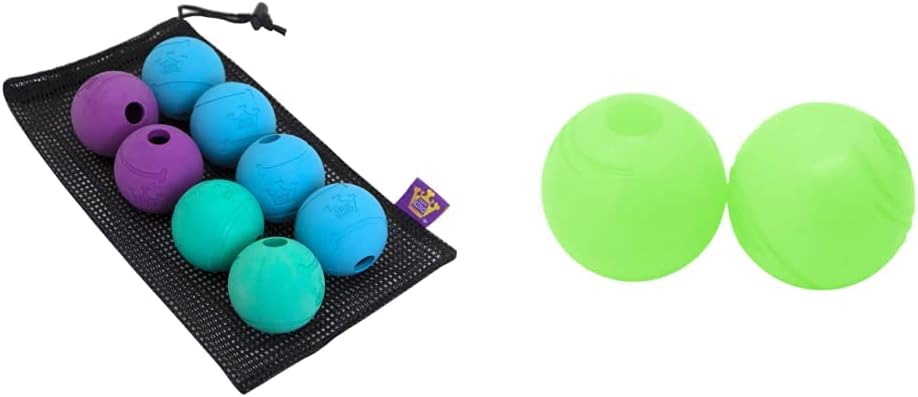 Chew King Dog Fetch Balls and Glowing Balls for Medium Breeds