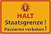 Produktbild Schatzmix DDR Halt Staatsgrenze Warnschild Metallschild 20x30cm Deko tin Sign Blechschild, Blech, Mehrfarbig, 20x30 cm