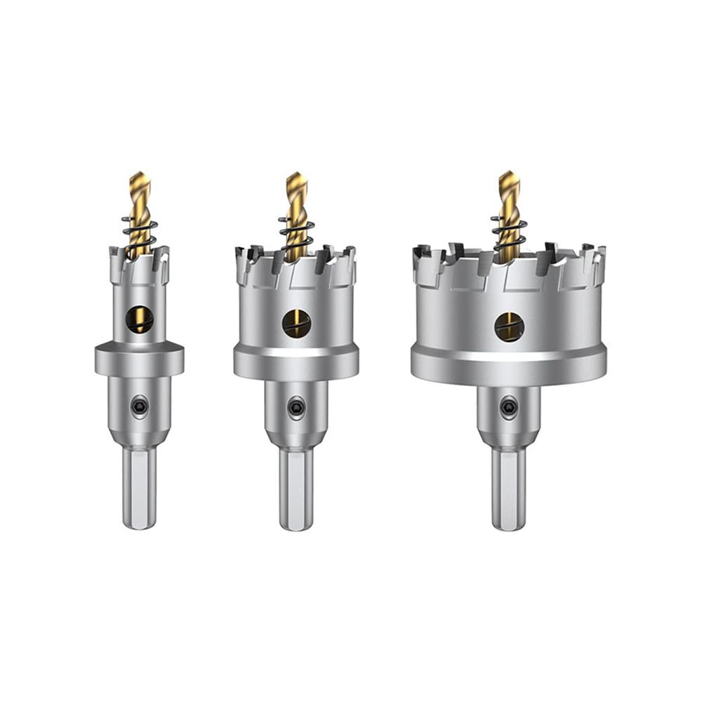 Set di seghe a tazza in lega con punta in carburo TCT, kit di punte per frese in metallo per foratura di metalli in acciaio inossidabile, 140 mm