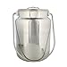Rural365 Metal Jug - 4 Liter Stainless Steel, Rustic Milk Can with Lid, Old-Fashioned Jug Vase