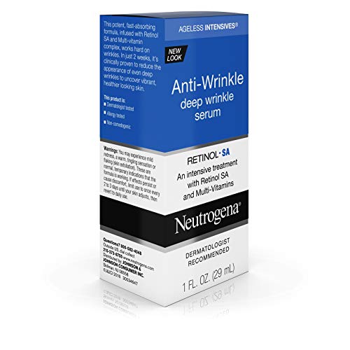 Neutrogena Ageless Intensives Anti-Wrinkle Deep Wrinkle Face Serum Treatment With Retinol Sa & Multi-Vitamins To Reduce Crow's Feet, Laugh Lines, & Under Eye Wrinkles, 1 Fl. Oz #TOP5