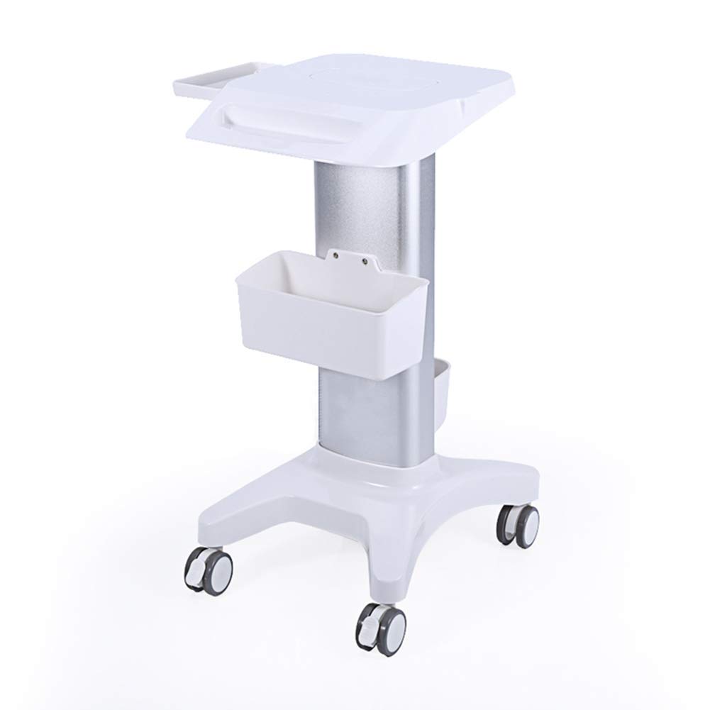 Buy White Medical Cart with Wheels, Rolling Equipment Trolley Heavy