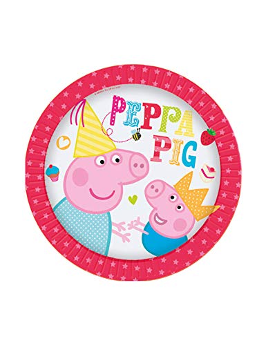 Generique - 8 Petites Assiettes Peppa Pig Cover