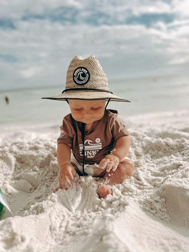 Barney Patrol Kids Natural Woven Straw Sun Hat - Beach and Pool Protection for Toddler, Baby, Youth Sizes3