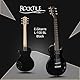 Rocktile LP-100 BL E-Gitarre (Korpus: Linde, Palisander Griffbrett, Finish: Schwarz High Gloss)