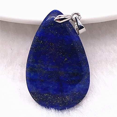 Pedra de lápis-lazúli azul royal natural pingente de lapis raro joia para mulher homem riqueza cura