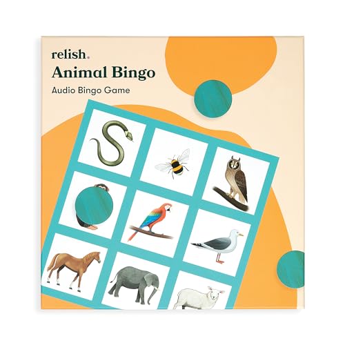 Relish - Juego de bingo de animales, actividades de Alzheimer y demencia, juegos y productos para ancianos/personas mayores