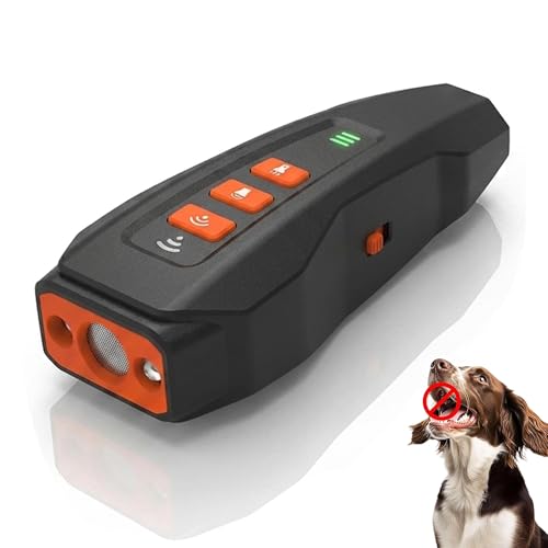 CBDYWVR No Bark Ultra Anti Barking Device Dog Nobark Ultra Dog Training Tool 3 Levels Rechargeable with Flashlight for Large Medium Small Dogs Indoor & Outdoor (Black)
