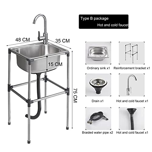 Évier utilitaire cuve simple pour optimiser le rangement des petits espaces - 8