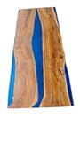 Customized Large Epoxy Table, Resin River Dining Table for 2, 4, 6, 8 Blue River Table, Epoxy Coffee Table, Living Room Table, home décor (28.5' Inches Tall, 36 x 24 Inches)
