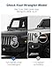 JOYTUTUS Wrangler Mirrors Doors Off Compatible with Wrangler TJ JK & Unlimited, Wrangler JK Side Mirrors for Wrangler 1997-2018, Wider View No Vibrate & Wobble (Patented), Does Not Fit on Doors