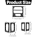 WINKA Carbon Fiber Interior Compatible with BMW 3 Series E90 328i 325i 330i Car Center Console Panel Trim AC Vent Air Conditioner Sticker E92 E93 320i AC Ventilation Conditioner Outlet Frame for Car
