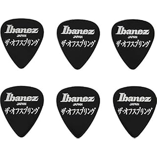 Ibanez BOS-BK Lot de 6 médiators Signature The Offspring, 1.0mm, Noir - Les Beatles, Paul McCartney, John Lennon, RIngo Starr, George Harrison